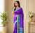 purple colour elephant weaved butti mottifs vibrant elegant pallu silk blend saree