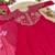 rani pink color sequins embroidery georgette gown set