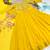 yellow color sequins embroidery georgette gown set