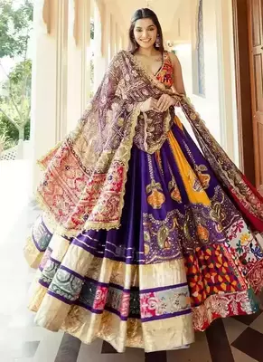 Yellow Navratri Lehenga Choli With Dupatta 2