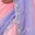 Pink & lavender tissue satin embellished saree with unstitched blouse piece.