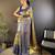 neon silk blend saree with unstitched blouse piece.