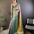 peach silk blend saree with unstitched blouse piece.