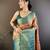 pink silk blend saree with unstitched blouse piece.