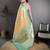 beige kanjeevaram silk blend zari woven saree with unstitched blouse piece.