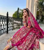 Pink Jodhpuri Navratri Lehenga Choli With Dupatta