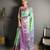 rama kanjeevaram silk blend zari woven saree with unstitched blouse piece.