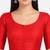 Red silk solid plain round neck half sleeve readymade saree blouse