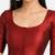 Maroon silk solid plain round neck half sleeve readymade saree blouse