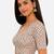 Multi silk blend sequence thread work round neck short sleeve readymade saree blouse