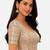 Multi silk blend sequence thread work round neck short sleeve readymade saree blouse