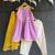 Purple off white embroidered cotton silk kurti set