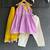 Purple off white embroidered cotton silk kurti set