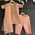 Peach embroidered chanderi cotton silk kurti set