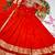 orange color elegant floral embroidery with rich zari weaving border silk blend anarkali gown set