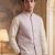 lavender jacquard woven design koti 