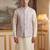 lavender jacquard woven design koti 