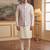 lavender jacquard woven design koti 