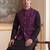 purple jacquard woven design koti 