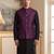 purple jacquard woven design koti 