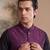 purple jacquard woven design koti 