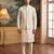 off white jacquard woven design koti 