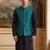 green jacquard woven design koti 