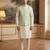 green jacquard woven design koti 