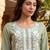 Women’s green viscose rayon embroidered regular kurta | elegant ethnic wear for women