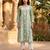 Women’s green viscose rayon embroidered regular kurta | elegant ethnic wear for women