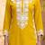 Women’s yellow viscose rayon embroidered regular kurta | elegant ethnic wear for women