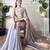 Lilac tissue satin sequins saree with unstitched blouse piece.