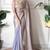 Lilac tissue satin sequins saree with unstitched blouse piece.