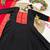 black color rich red-gold zari border with traditional motifs silk blend gown set