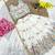 White chinon silk sequence embroidery work lehenga choli for kids