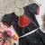 Black cotton narayan pet zari weaving boarder lehenga choli for kids