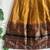 Mustard cotton narayan pet zari weaving boarder lehenga choli for kids