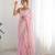 Pink georgette sequins saree with unstitched blouse piece.