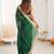 Green tissue satin solid saree with unstitched blouse piece.
