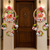 decorative peony chudi with parrot latkan hanging perfect for home decor  hanging for main door decor  (pack of 2)
