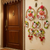 decorative peony chudi with parrot latkan hanging perfect for home decor  hanging for main door decor  (pack of 2)