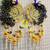  decorative peacock parrot pom pom latkan hanging  handmade toran door hanging (pack of 2)