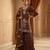 Ethnic Motifs Embroidered Sequinned Scalloped Kurti with Palazzo & Dupatta