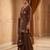 Ethnic Motifs Embroidered Sequinned Scalloped Kurti with Palazzo & Dupatta