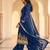 Royal Blue Pakistani Salwar Suit with Palazzo & Dupatta