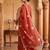 Ethnic Motifs Embroidered Sequined Scalloped Kurti with Palazzo & Dupatta