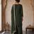 Green Embroidered Chanderi Silk Kurta Set with Dupatta