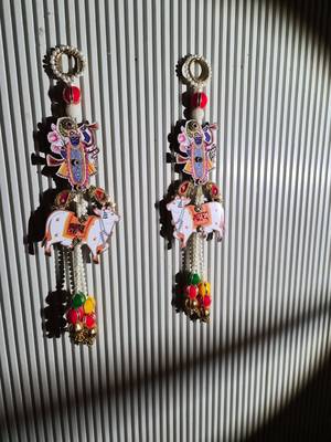 handmade traditional hanging for decoration  shubh-labh toran for home decor (pack of 2) 1