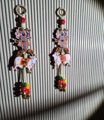 handmade traditional hanging for decoration  shubh-labh toran for home decor (pack of 2)