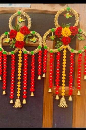 handmade hanging for home decorative wall hanging  diwali festival pooja room entrance door (pack of 2)